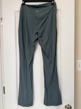 Lululemon Align High-Rise Ribbed Mini-Flare Pants in Dark Forest